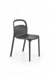 Plastová židle LESLIE — černá