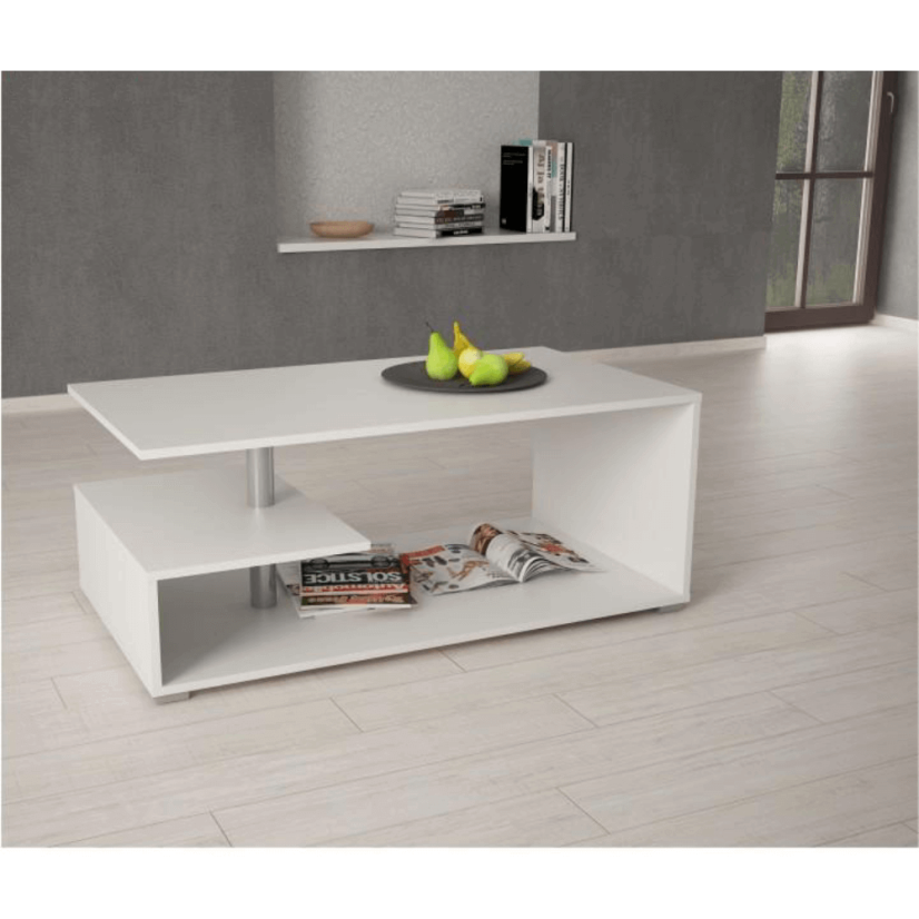 Konferenčný stôl DORISA — 110x60x45 cm, viac farieb - Farba dreva DORISA: bílá