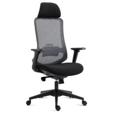 Kancelářská ergonomická židle NAVIA — látka, černá
