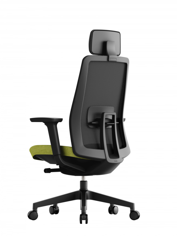 Kancelárska ergonomická stolička K10 — viac farieb - K10 - barevné varianty: Sivá