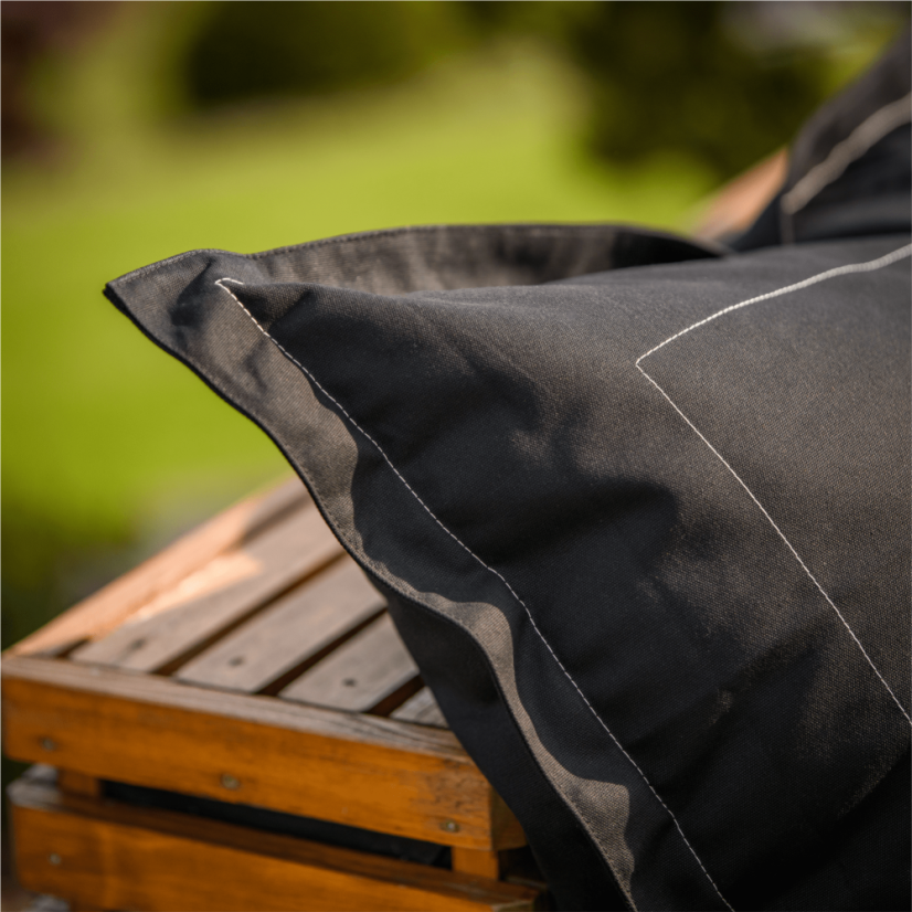 vonkajšie sedací vak BADYL - 140x180, látka, sivá