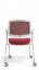 Konferenční židle na kolečkách Bestuhl U20 WHITE — více barev, stohovatelná - Barevné provedení U20 WHITE: Červená