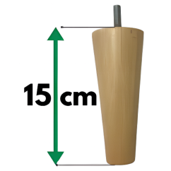 Vyšší bukové nohy pro VISBY s výškou 15 cm Kupžidle