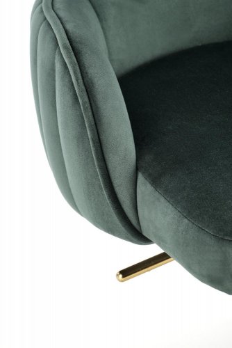 Kancelářská otočná židle TIMOTEO — kov, látka, zelená
