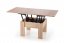Rozkládací konferenční stolek SERAFIN –⁠ 80x80x53 (+80), dřevo, dub donoma