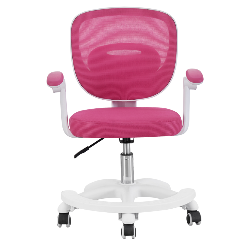 Stylová otočná židle TRIXI TYP 2, malinová/bílá