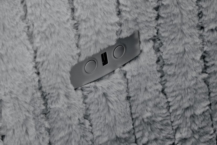 Televízne kreslo PEGAS s elektrickým nastavením polohy – sivá