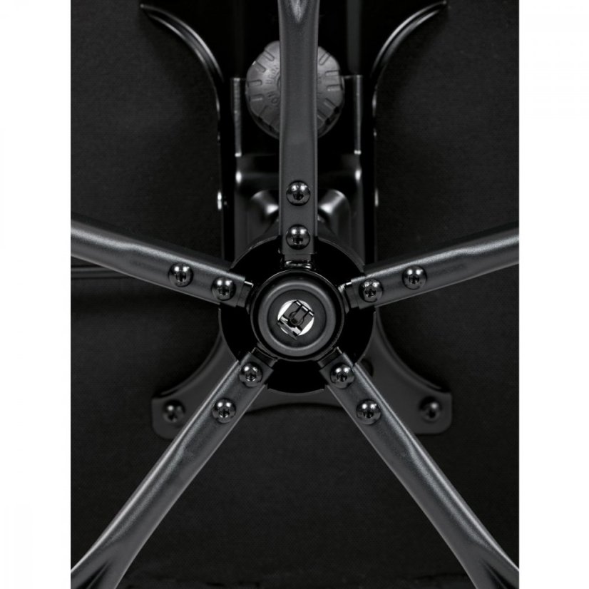 Kancelářské křeslo HOLMES — kov, ekokůže, černá Autronic