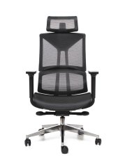 Kancelárska ergonomická stolička Sego ERGO AIR — sieť, čierna