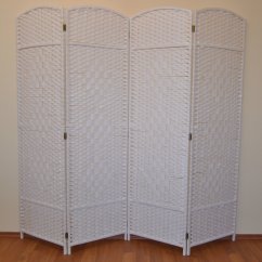 Paravan MANIRI II — dřevo, papír, bílá