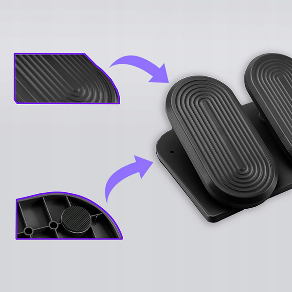 Ergonomická podložka pod nohy STEPPER – černá