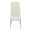 Elegantná jedálenská stolička LENA Autronic s krémovou látkou a sivými nohami