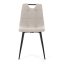 Jedálenská stolička FORMA – béžová látka, čierne kovové nohy Autronic