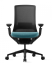 Kancelárska ergonomická stolička ROLY BLACK – sieťovina, viac farieb - Varianty stoličky ROLY: Svetlomodrá