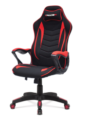 Herní křeslo ERACER G408 – látka, červená/černá, nosnost 130 kg Autronic