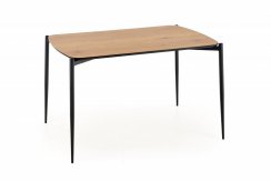 Jídelní stůl TORISTO –⁠ 120x80x75, dub zlatý, černý