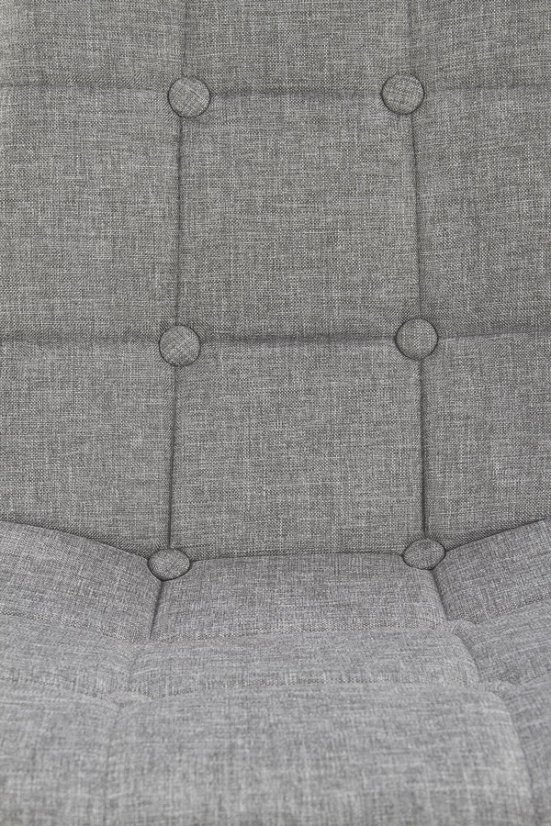 Jedálenská stolička LARA – látka, sivá