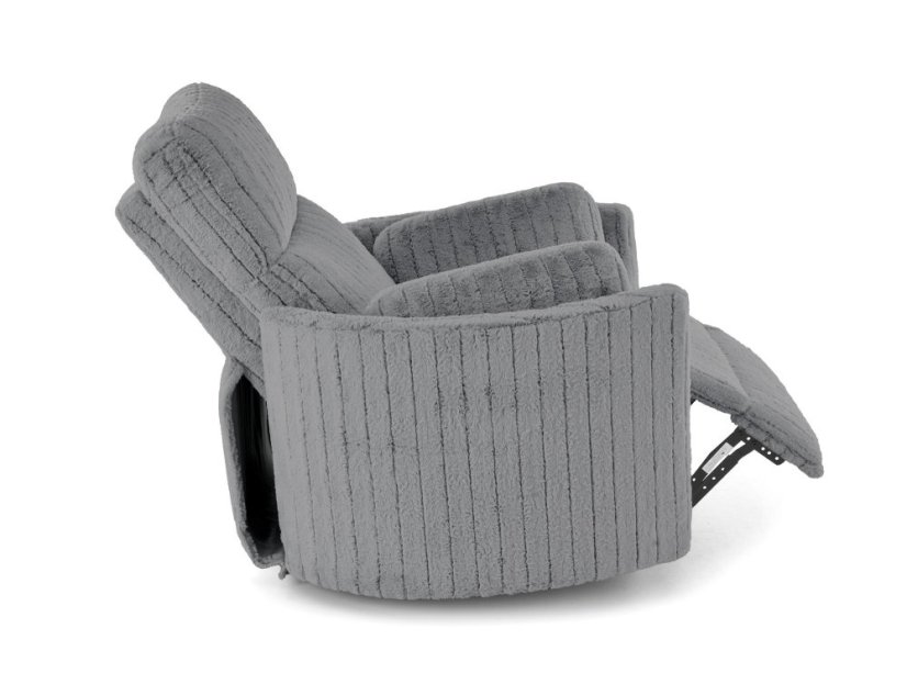 Televízne kreslo PEGAS s elektrickým nastavením polohy – sivá