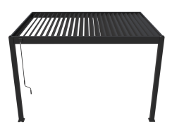 Bioklimatická pergola INTRO PLUS 4x3 m, hliník - do stěny