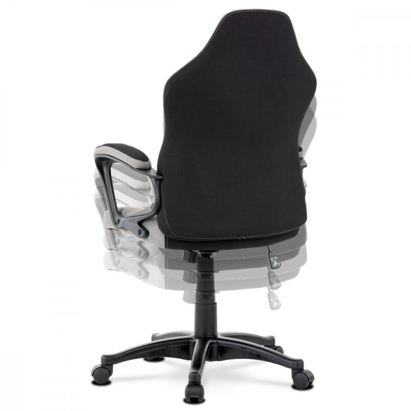 Herní křeslo L611 – látka, šedá / černá / modrá Autronic