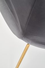 Jedálenská stolička AFRODITA – látka, sivá