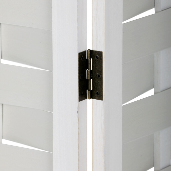 Trojkrídlový paraván MARVIN z masívneho smreku v bielej farbe Autronic