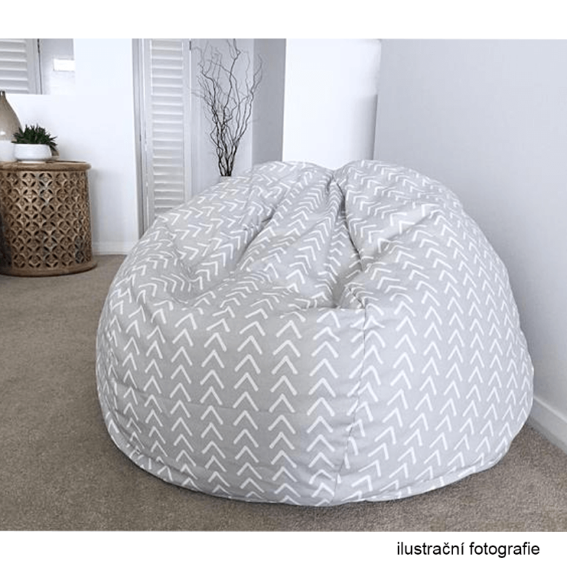 Sedací vak GOMBY — 60x50, látka, viac farieb - Gomby: ružový