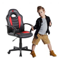Dětská herní židle Red Fighter C5 — černá/červená