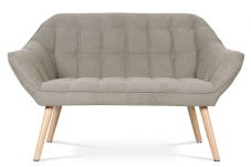 Relaxační sedačka YSTAD — masiv, šedobéžová, nosnost 150 kg Autronic