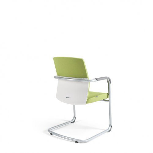 Jednací židle Office More JCON WHITE — více barev, nosnost 120 kg - Čalounění JCON: Červená