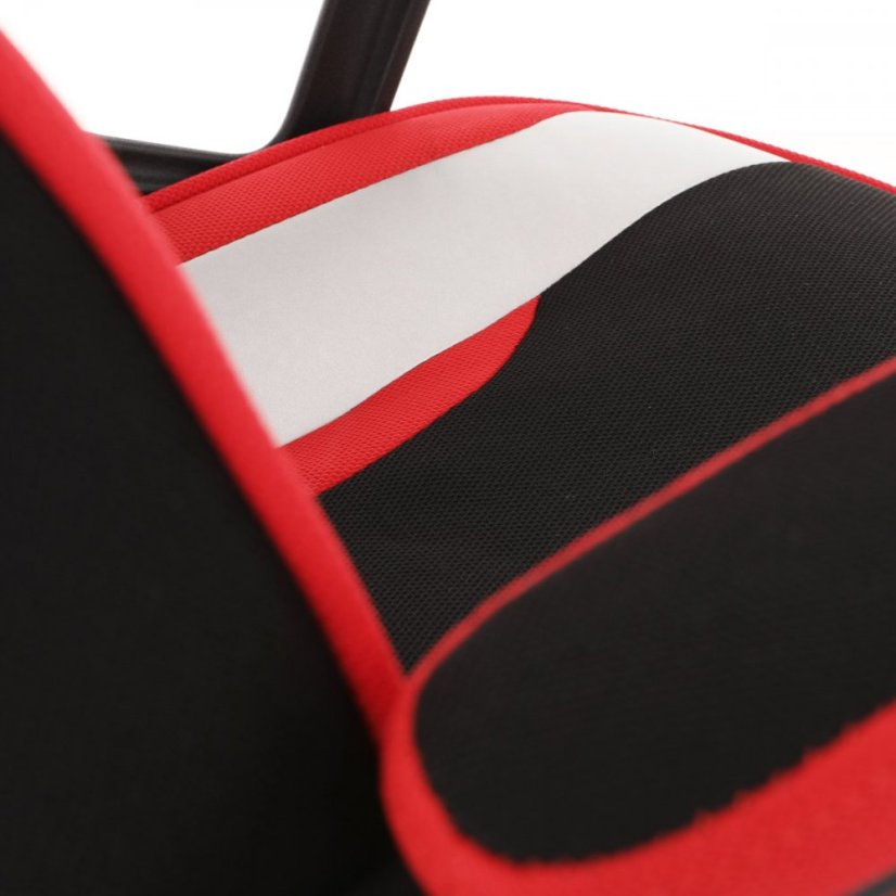 Herné kreslo RACING STYLE - látka, červená