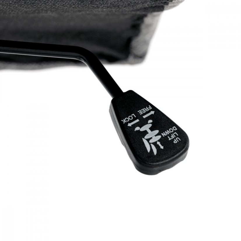 Kancelárske kreslo EZRA — kov, látka, sivá