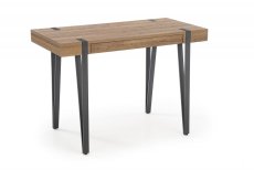 Psací stůl DIXON s šuplíkem – medový ořech, černá Halmar