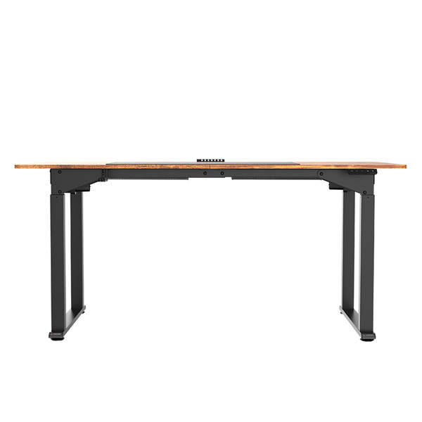 Elektricky výškově nastavitelný stůl UPLIFT — 160 cm, hnědá / černá