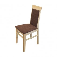 Jedálenská stolička RANA — masív buk, hnedá