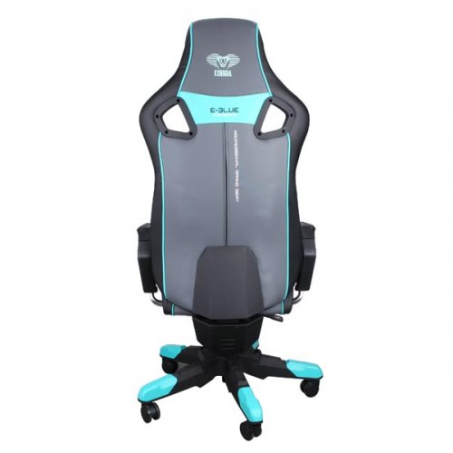 Herní židle na kolečkách E-Blue COBRA III – umělá kůže, černá/modrá