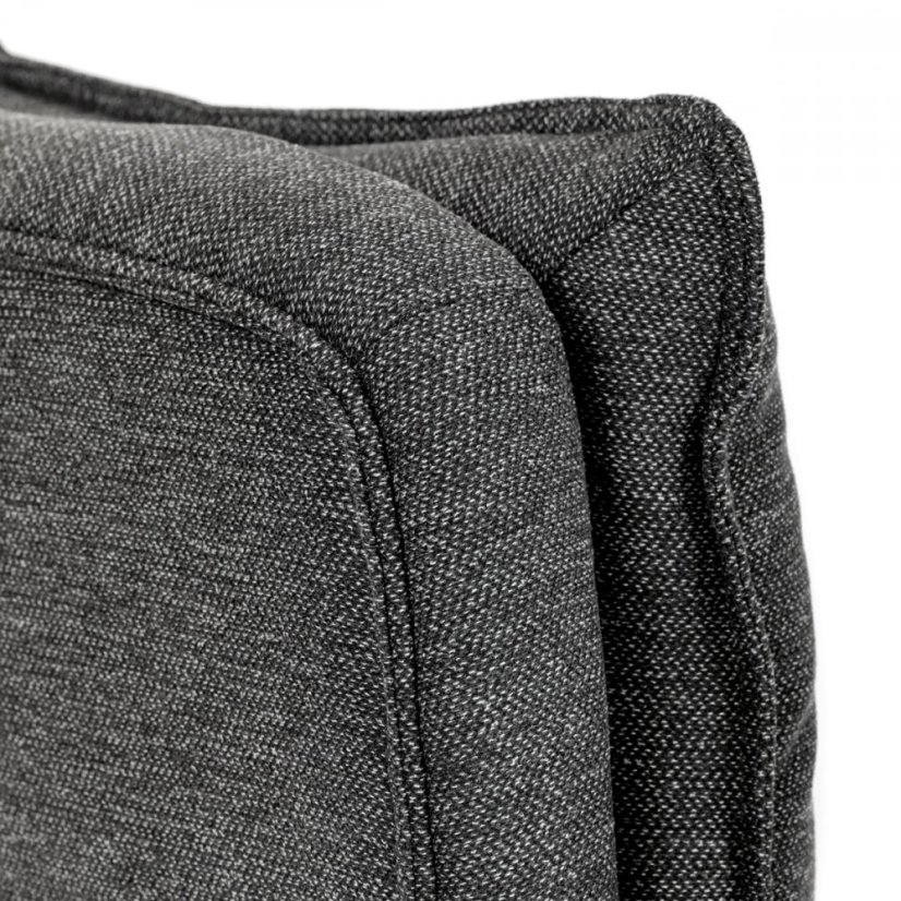 Kancelárske kreslo EZRA — kov, látka, sivá