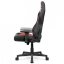 Herná stolička ERACER F06 – ekokoža, čierna / červená, nosnosť 130 kg