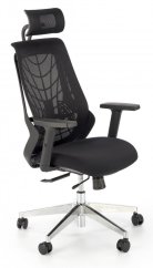 Kancelárska ergonomická stolička GERONIMO — sieť, čierna