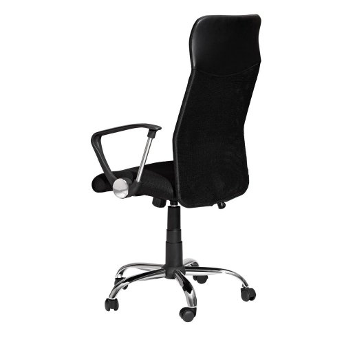 Kancelářská otočná židle PREZIDENT — látka, černá