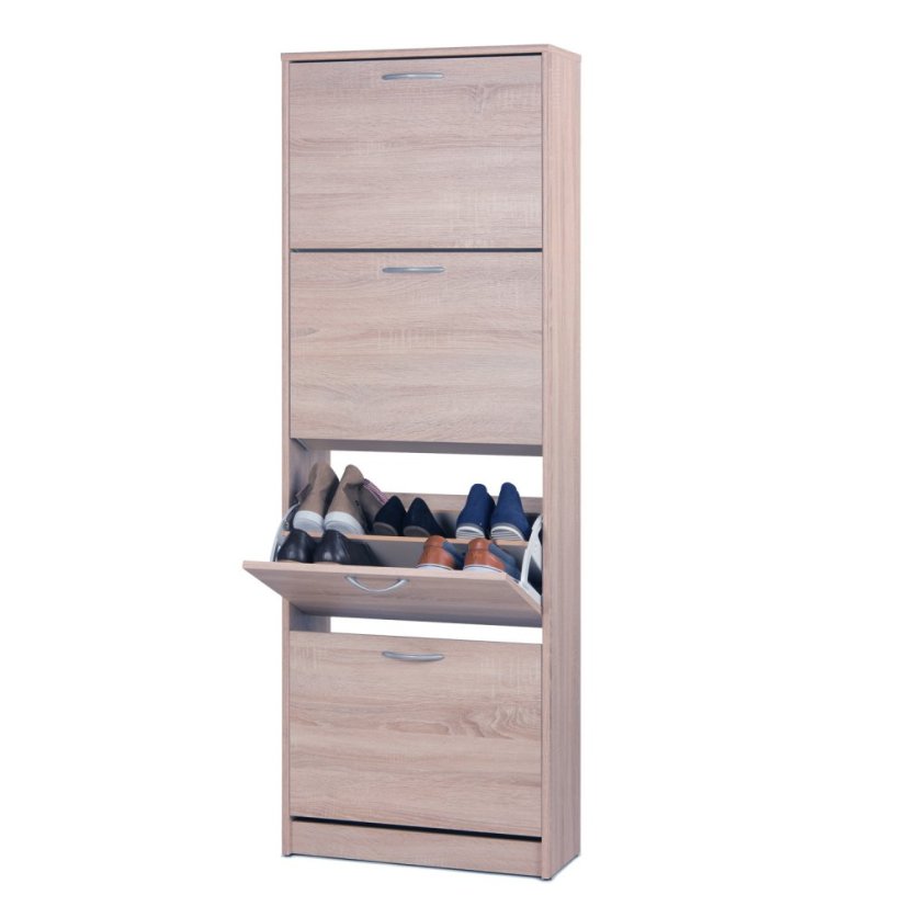 Výklopný botník ERRA — dub IDEA nábytek