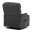 Relaxační křeslo s elektrickým polohováním HOMER - látka, šedá