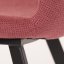 Autronic Jídelní židle TERRA, červená látka, černá kovová podnož