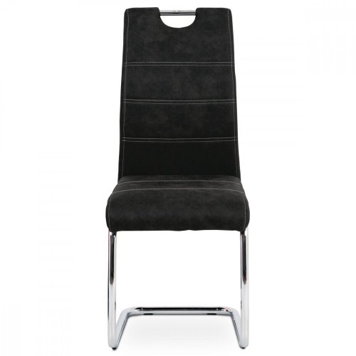Jídelní židle CINA – látka, černá