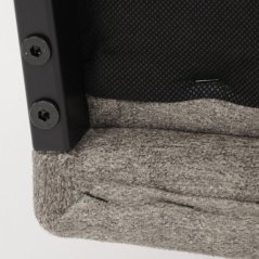 Jedálenská stolička MINATA — kov, látka, viac farieb