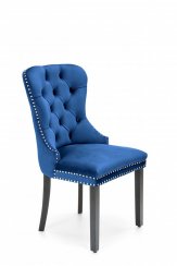 Jedálenská stolička MIYA — masív, látka, modrá