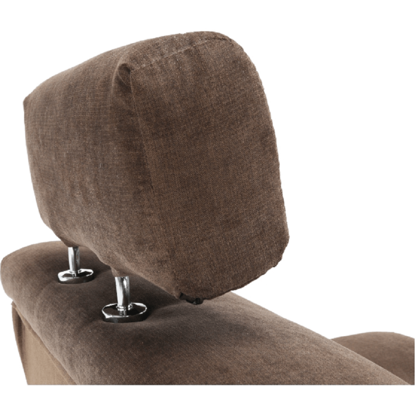 Relaxační křeslo SANTIAGO—  látka, hnědá Kondela