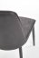 Jídelní židle NAMPA –⁠ PU kůže/tkanina, tmavě šedá