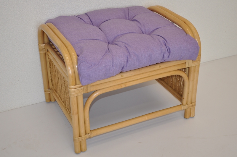 Taburet KARAS — ratan, medová / více barev