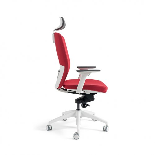 Kancelářská ergonomická židle BESTUHL J2 WHITE SP — více barev, s podhlavníkem
